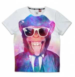 T-shirt homme avec motif singe amusant