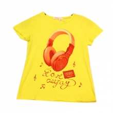 T-shirt avec motif casque à strass