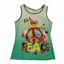 Top flammé très tendance imprimé fantaisie