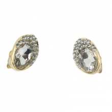 Adorables boucles d’oreilles clips parées de pierres