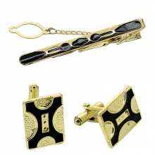 Coffret à cravate et boutons de manchette