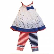 Ensemble marinier deux pièces pour bébé fille