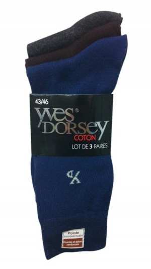 Chaussettes Yves Dorsey par 3/ 1,90 € HT/unité