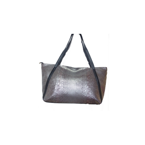 Sac à main croco métallise 