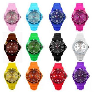 Lot de 20  Montres watch silicone couleur ice . 13 couleurs unisexe homme femme