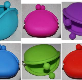 Porte-monnaie silicone  lot de 60pcs assorties