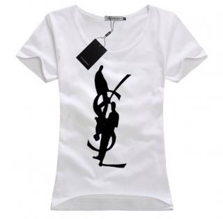 T-shirts Ysl populaires de femmes, femmes YSL courts de sortie t-shirts