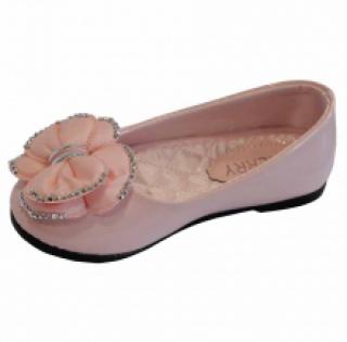 Jolies ballerines fille ornées de nœuds à strass