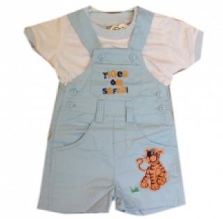 Adorable ensemble salopette à poches et t-shirt pour bébé garçon