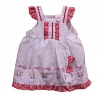 Ensemble robe et bandeau pour bébé fille