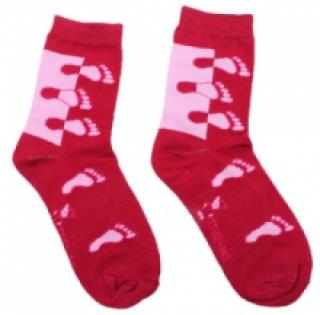 Chaussettes imprimées pieds pour femme