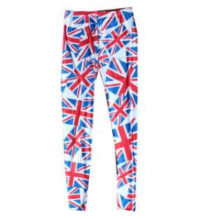 Leggings imprimées Union Jack