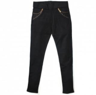 Pantalon slim avec poches ornées de zip