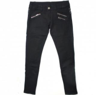 Pantalon coupe slim galbé avec trois poches zippées