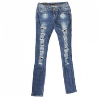 Jeans slim bleu femme