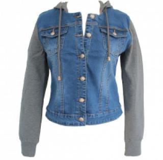 Veste en jeans avec capuche