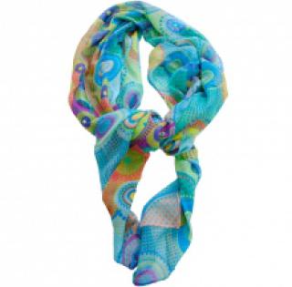 Foulard imprimé de motif multicolore