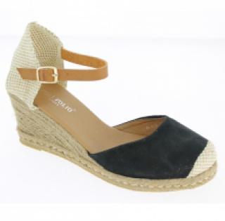 Espadrilles compensées noires