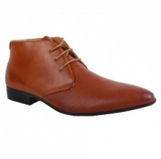 Bottines tendance avec bout pointu et lacet pour homme