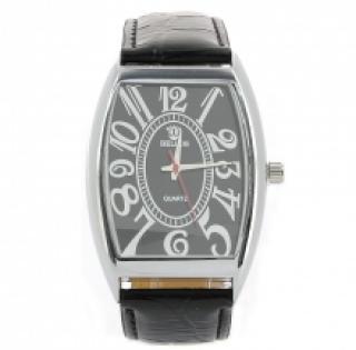 Montre-bracelet avec cadran rectangulaire et mouvement quartz