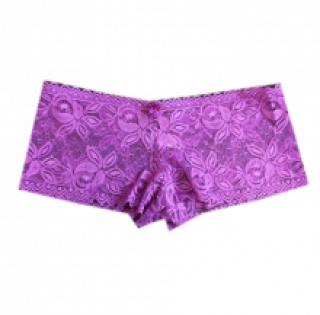 Boxer en dentelle fleurie