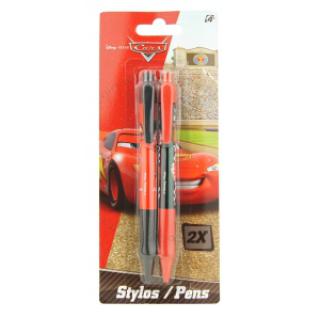 Lot de 2 stylos à bille Cars