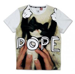 T-shirt homme avec motif Dope et chaton