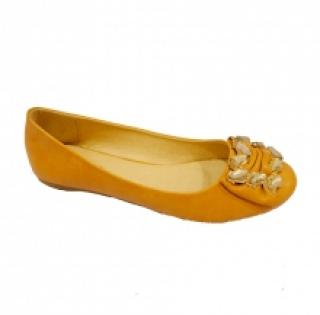 Ballerines ornées de nœud à pierres