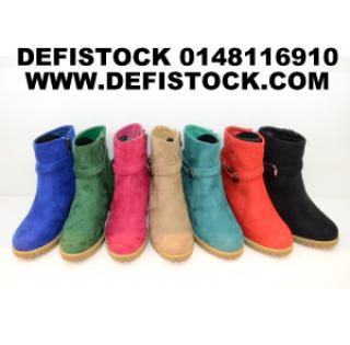 Boots en simili daim ref 2460 5.9€ ht 