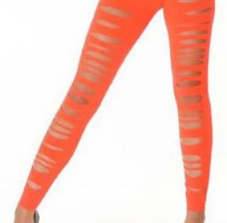 Legging troué orange fluo    2,90 € HT/unité  Référence : 2309