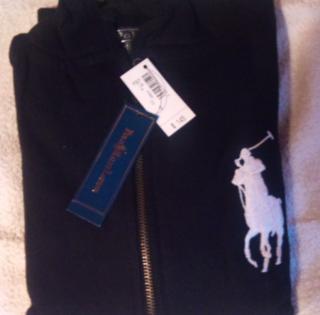 LOT 12 SWEAT ZIPPE RALPH LAUREN 30 € TTC PIECES