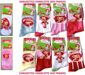 Chaussettes Charlotte aux fraises // 0.60€