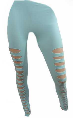 Legging troué vert menthe 2,90 € HT/unité  Référence : 2321