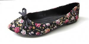 BALLERINES A MOTIF FLEURI REF 6061 1.8€ HT 