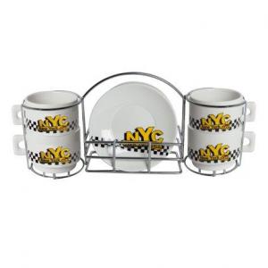 NYEXPS1 : SET DE 4 TASSES SOUS TASSES EXPRESSO Prix : 1.80€