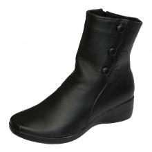 Bottines noires avec boutons côtés