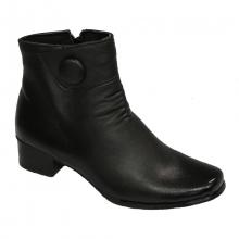 Bottines noires avec boutons côté