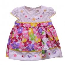 Joli ensemble robe et bandeau pour bébé fille