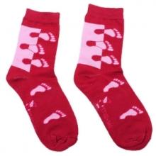 Chaussettes imprimées pieds pour femme