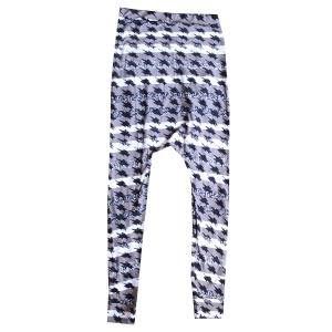 Leggins sarouels avec motif pied-de-poule