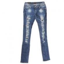 Jeans slim bleu femme