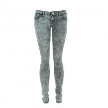 Jeans skinny délavé gris foncé