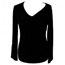 Pull classique col V pour femme