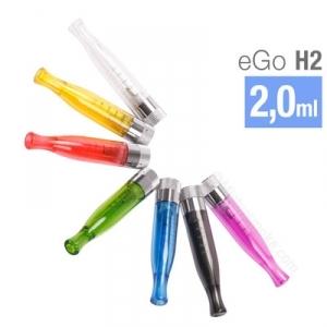 Cartomiseur EGO H2 pour e-cigarette en couleur