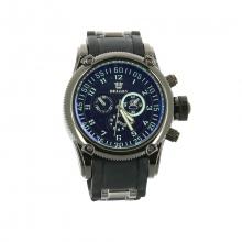 Montre en metal pour homme avec chronographes et graduation