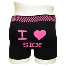 Boxer homme inscrit I love sex