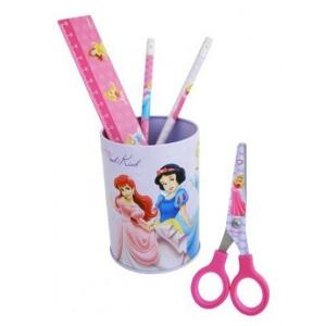 Pot à crayons Princesses avec set papeterie