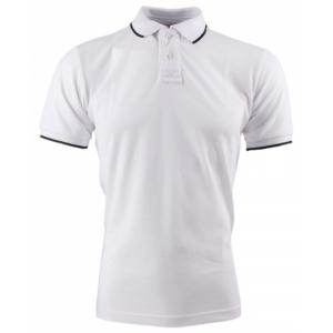 Polo uni blanc pour homme