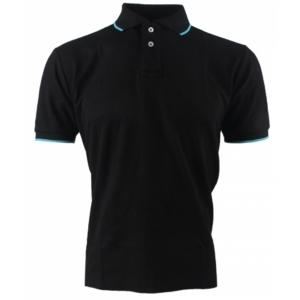 Polo homme uni noir