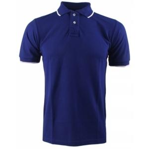 Polo uni bleu royal pour homme